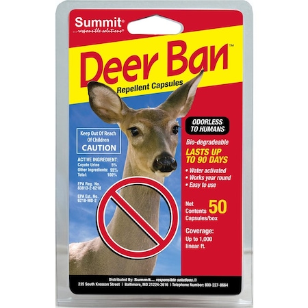 Summit Chemical Summit Deer Ban Animal Repellent Capsule For Deer 50 ct 2001
